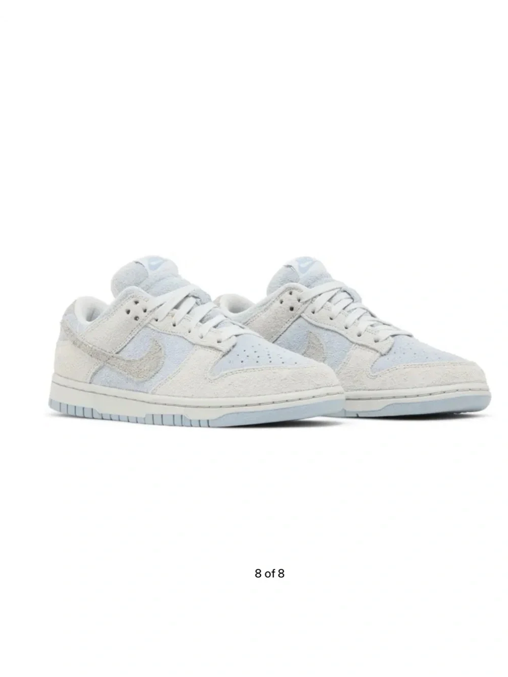 Nike Women’s Low Top Sneakers in Light Blue and Off-White